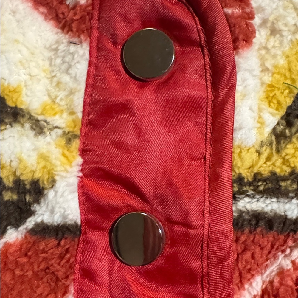 Zeagoo Tribal Pattern Jacket - Red, Yellow, Brown - Picture 8 of 16